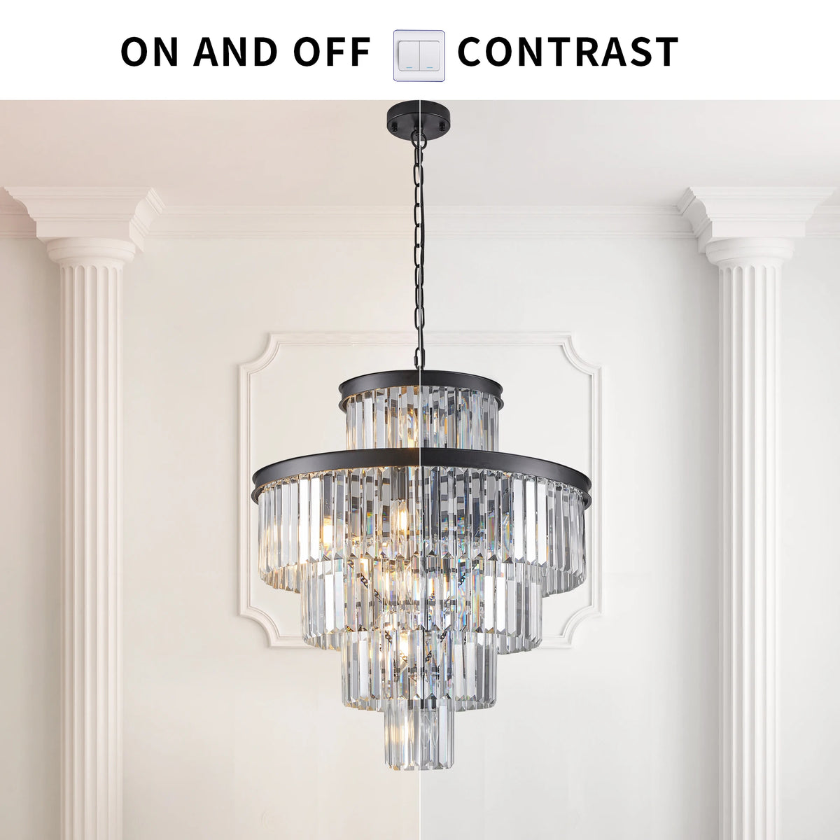 Luxury Crystal Entryway Chandelier