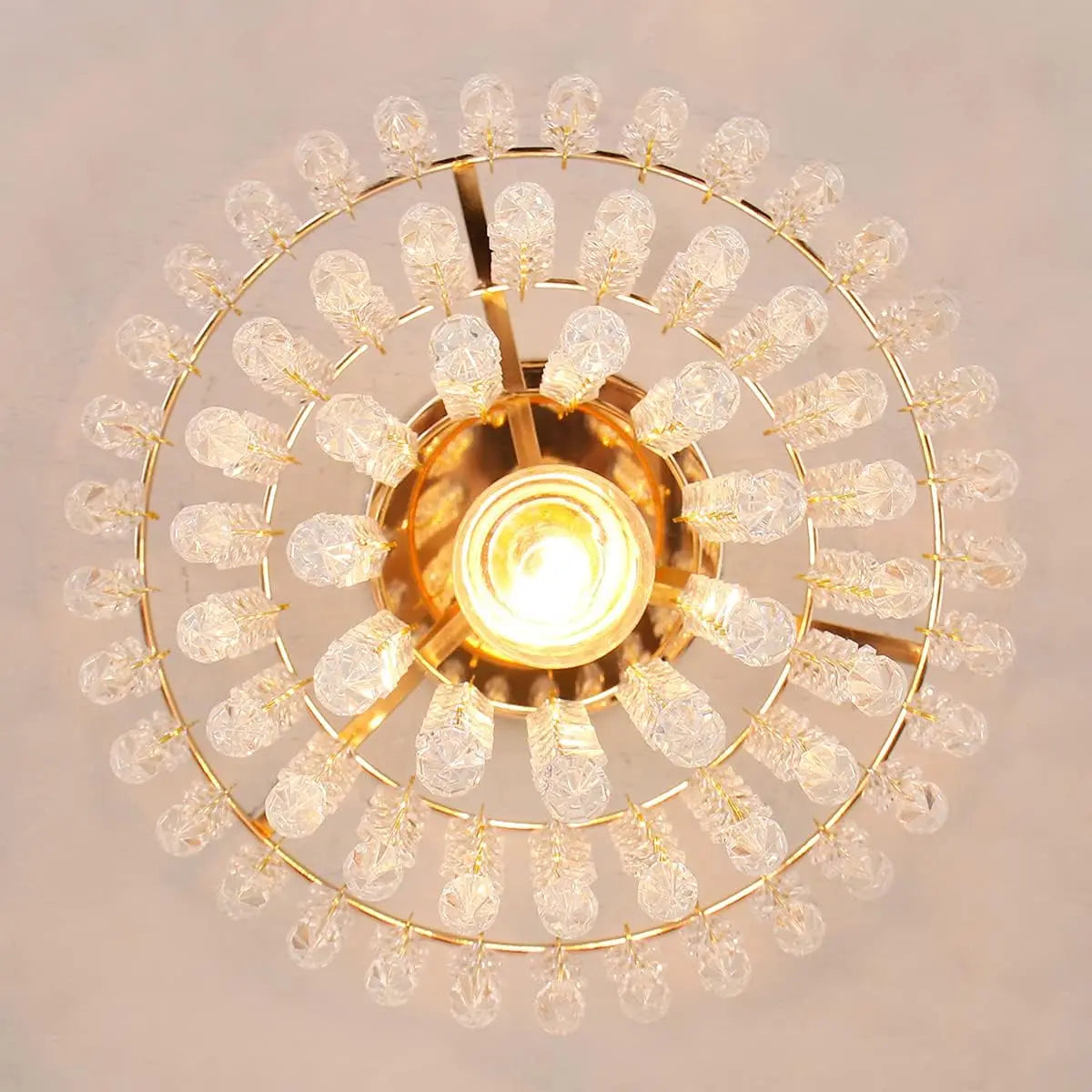 Mini Gold Crystal Modern  Chandelier