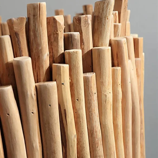 Unique Design Wood Drum Shape Chandelier