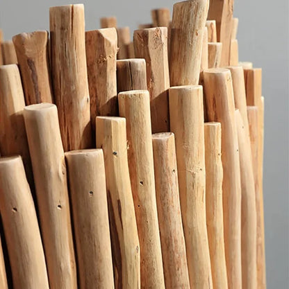 Unique Design Wood Drum Shape Chandelier