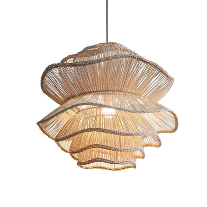 Antique Natural Rattan Pendant