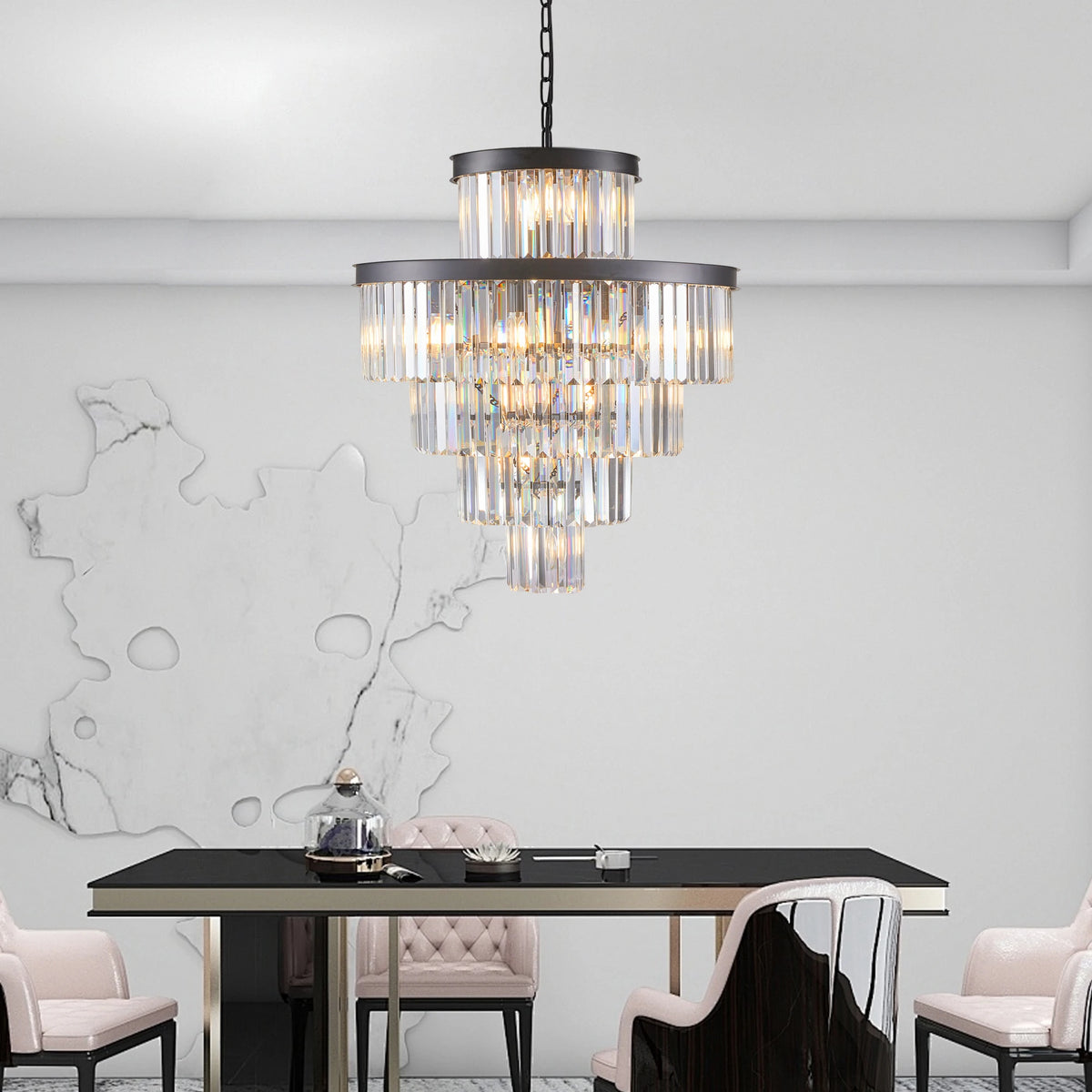 Luxury Crystal Entryway Chandelier